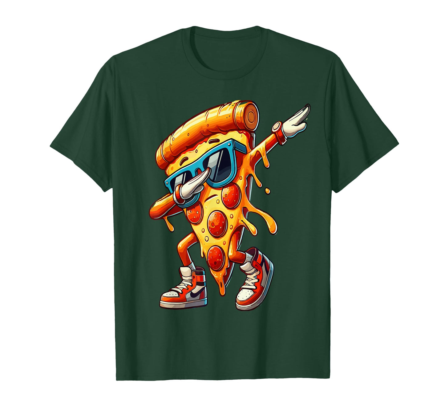 Dabbing Pizza Slice Fun Graphic Tee for Food Lovers T-Shirt