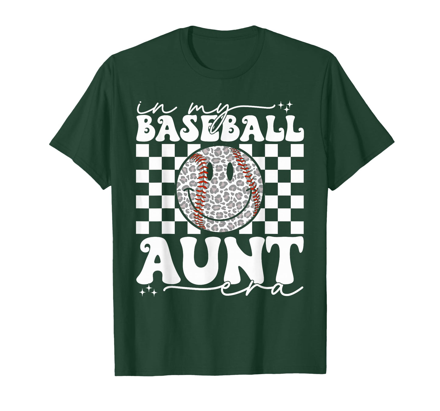 Groovy Vintage In My Baseball Aunt Era Baseball Aunt Auntie T-Shirt