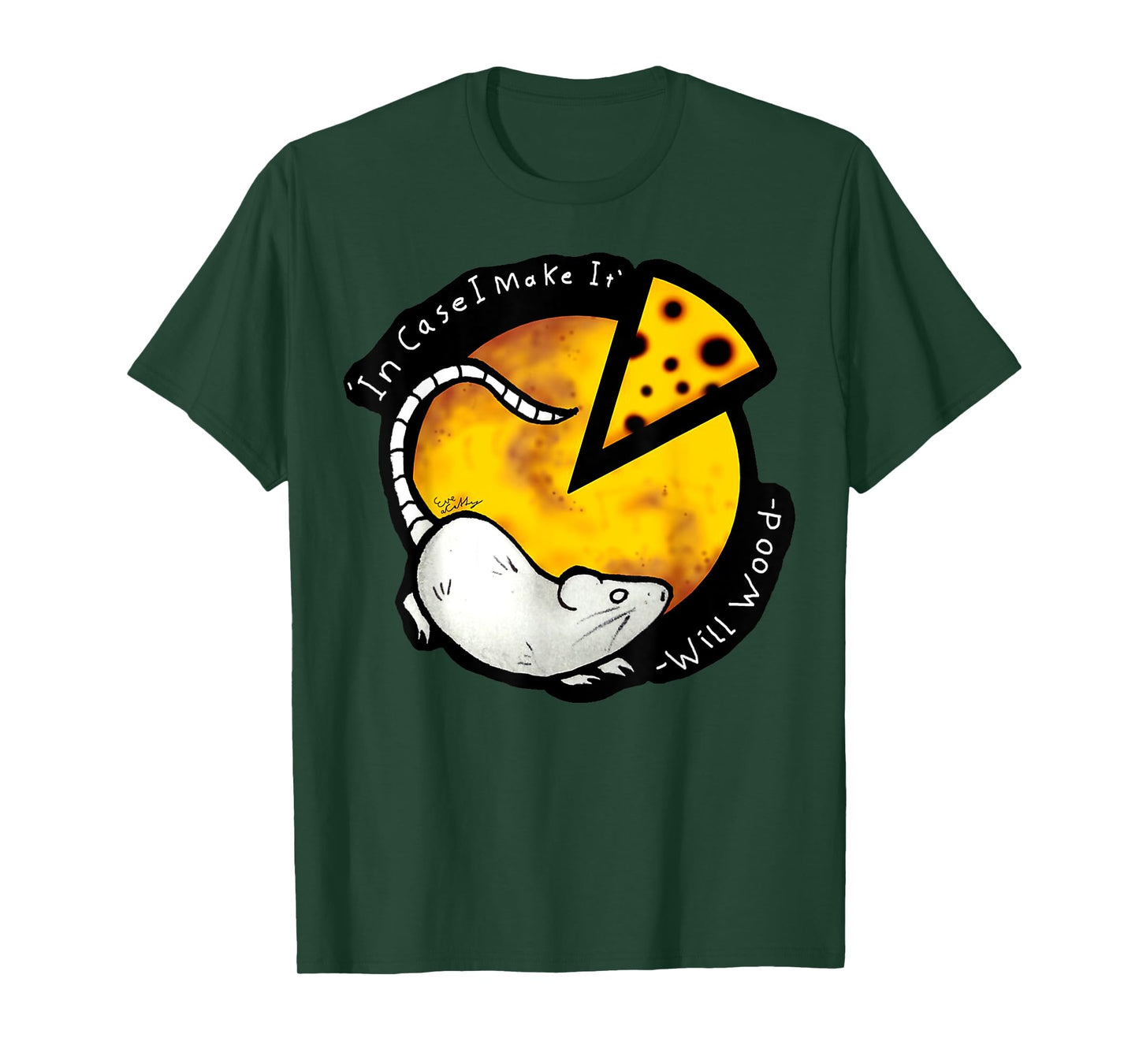 Vintage Meditation In Case I Make It Will Basic Wood Funny T-Shirt