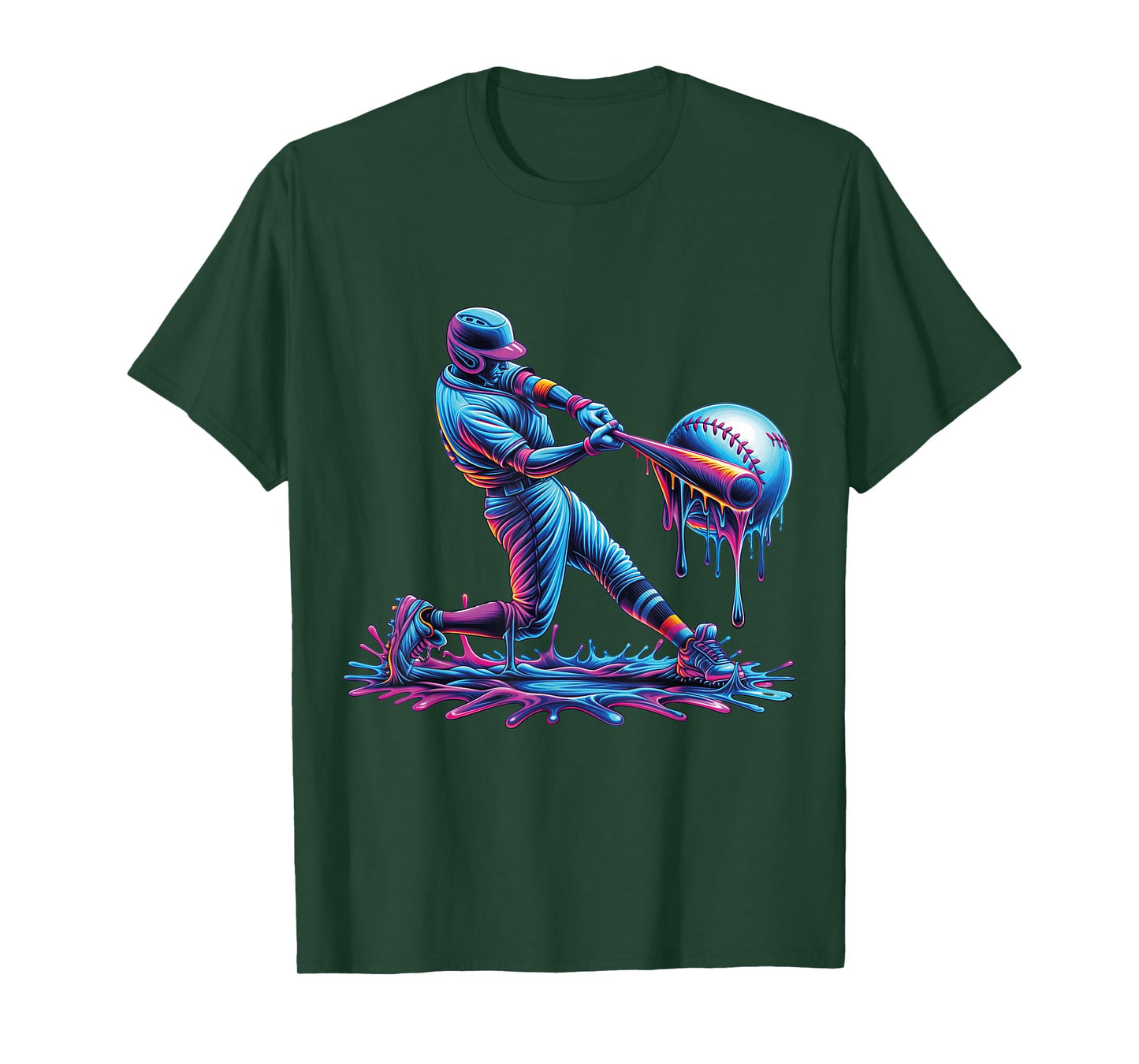 Baseball Drip For Boys Player Ice Cream Drip Baseball Stuff T-Shirt