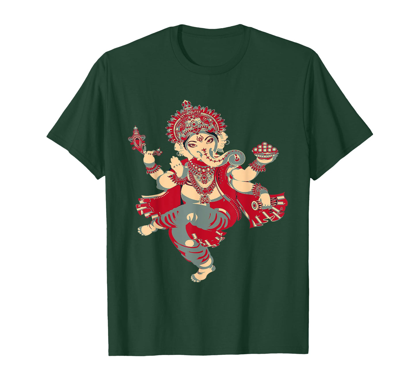 Yoga Shirts Spiritual Hindu God Ganesha T-Shirt Meditation T-Shirt