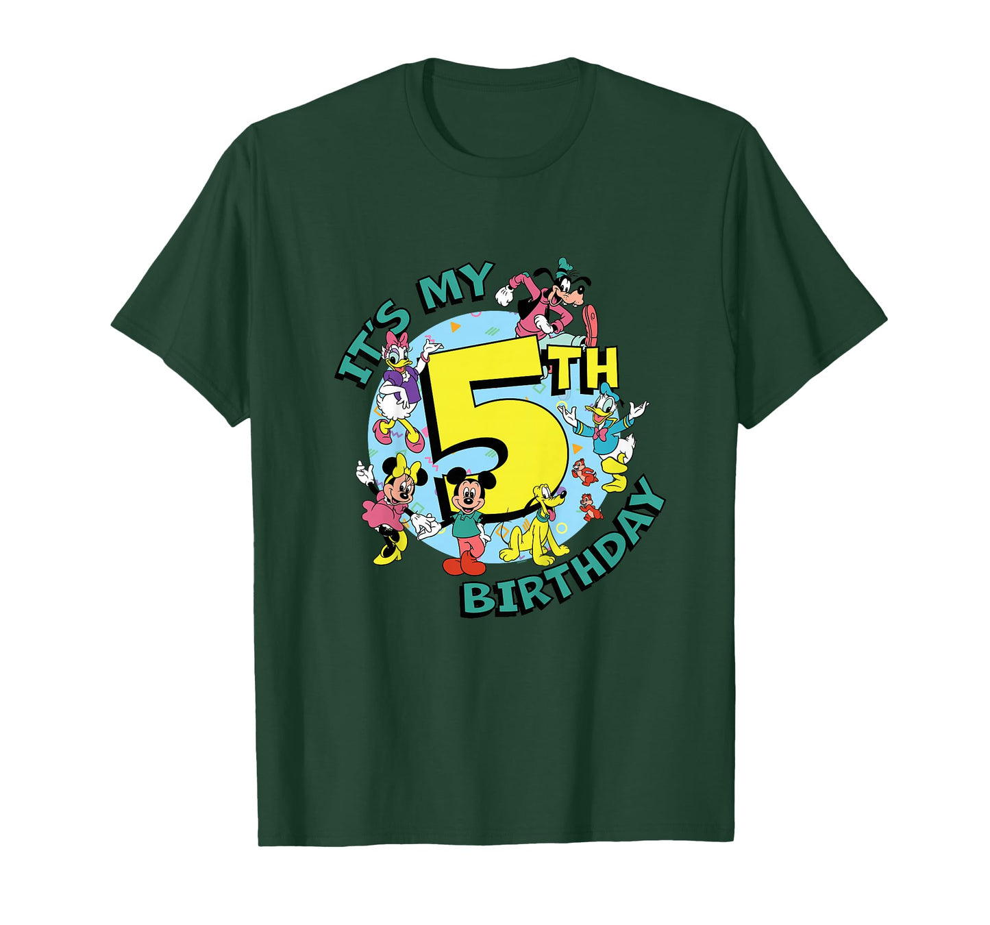 Disney Mickey and Friends It’s My Fifth 5th Birthday T-Shirt