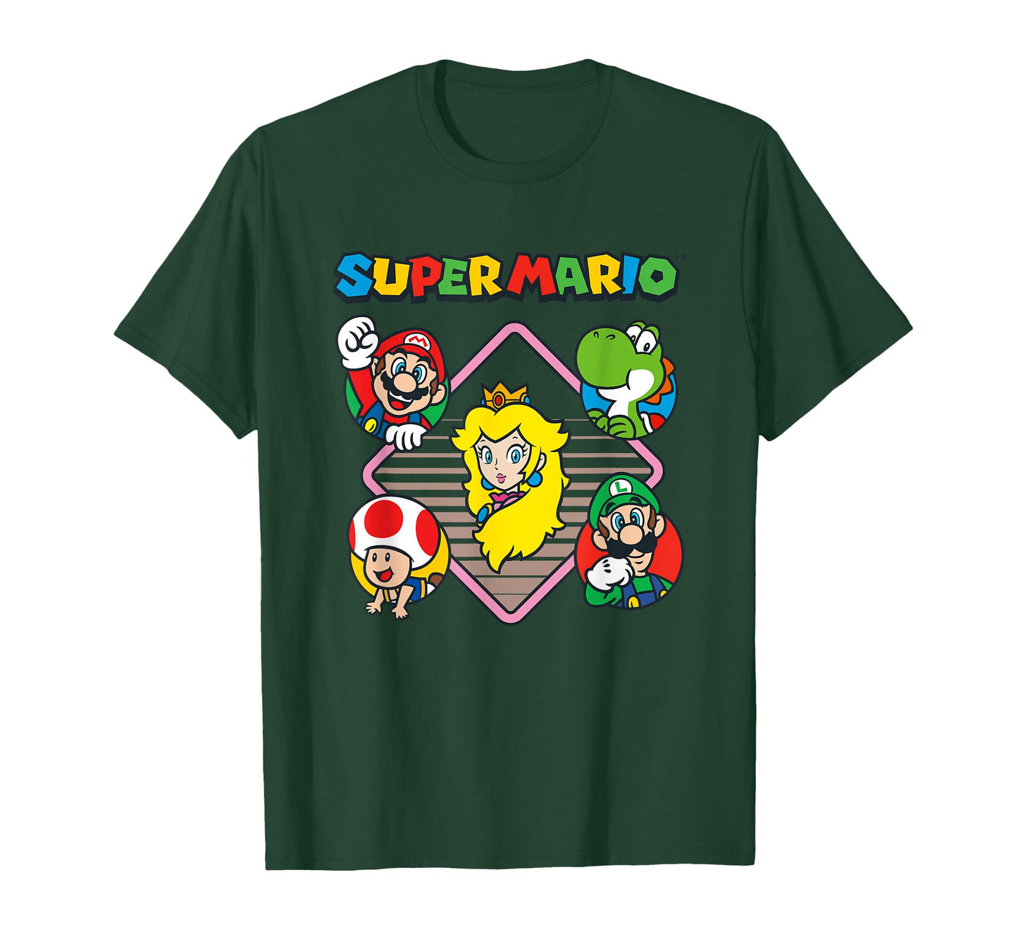 Super Mario Bros Vintage Princess Peach & Friends T-Shirt