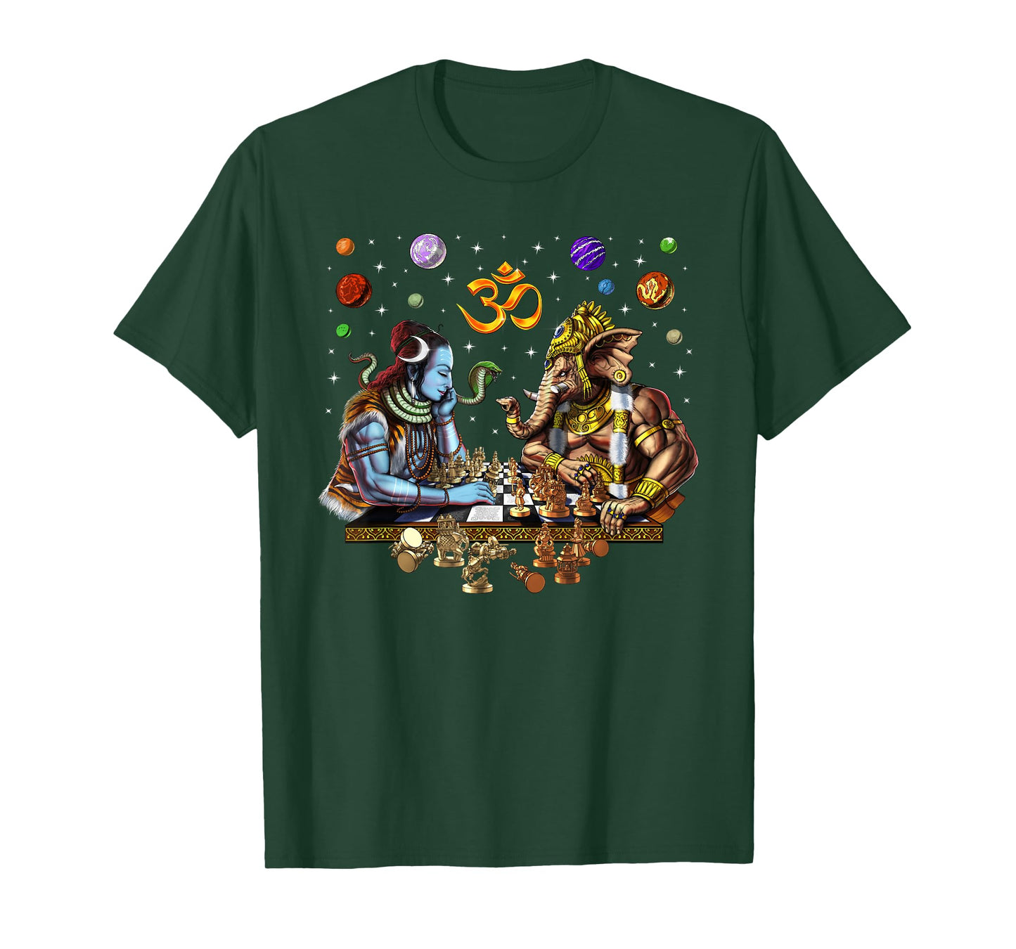 Lord Shiva Ganesha Hindu God Hinduism Gods Spiritual Om T-Shirt