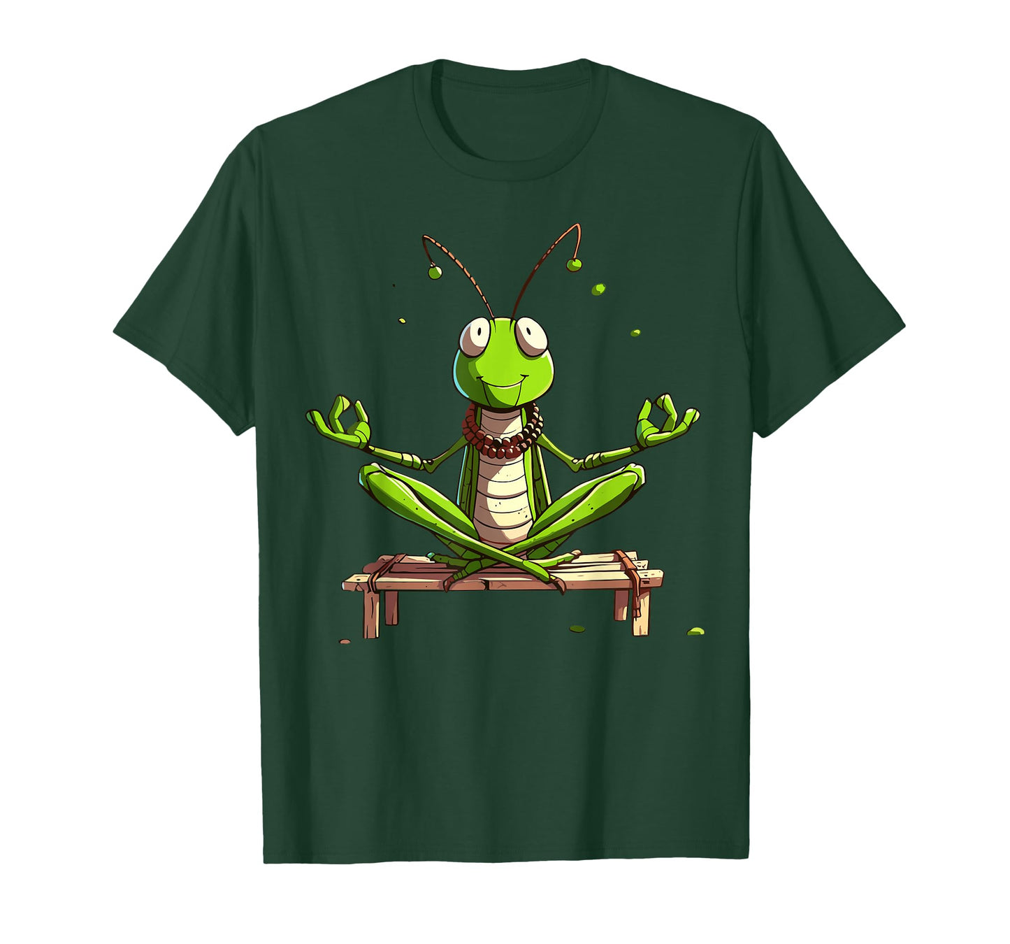Meditation Grasshopper Yoga Pose Relaxing Animal T-Shirt