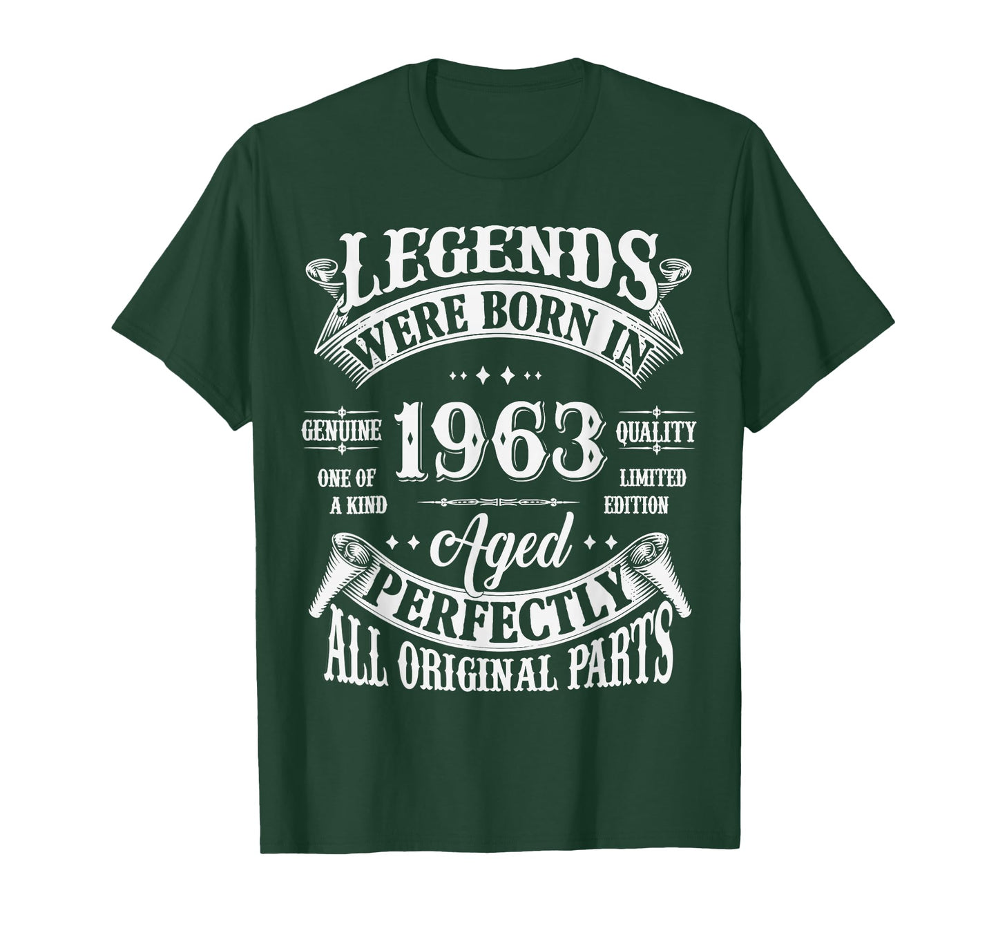 62nd Birthday Tee 62 Years Old Vintage Legends Born In 1963 T-Shirt