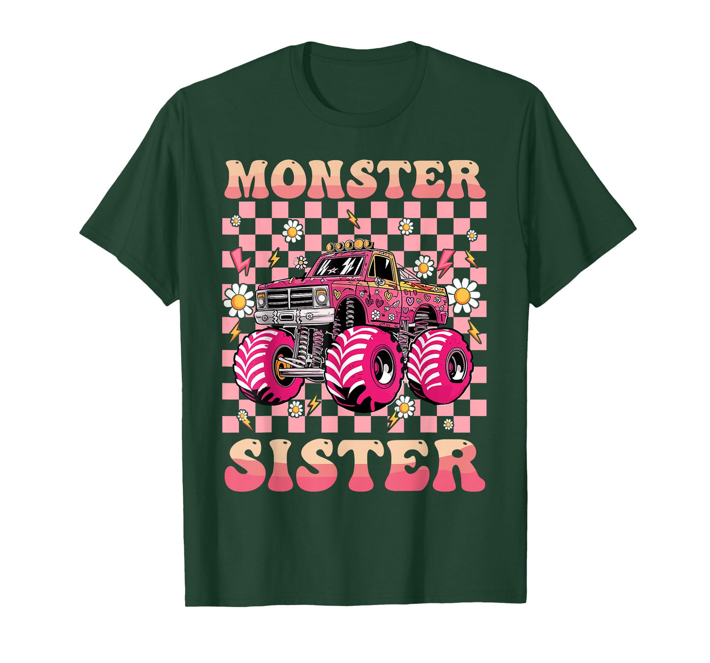 Monster Truck Sister Monster Truck Are My Jam Truck Lovers T-Shirt