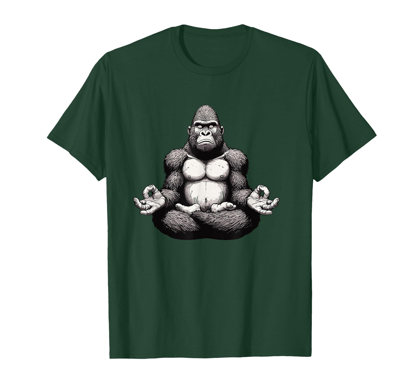 Meditation Gorilla Yoga Pose Relaxing Animal T-Shirt