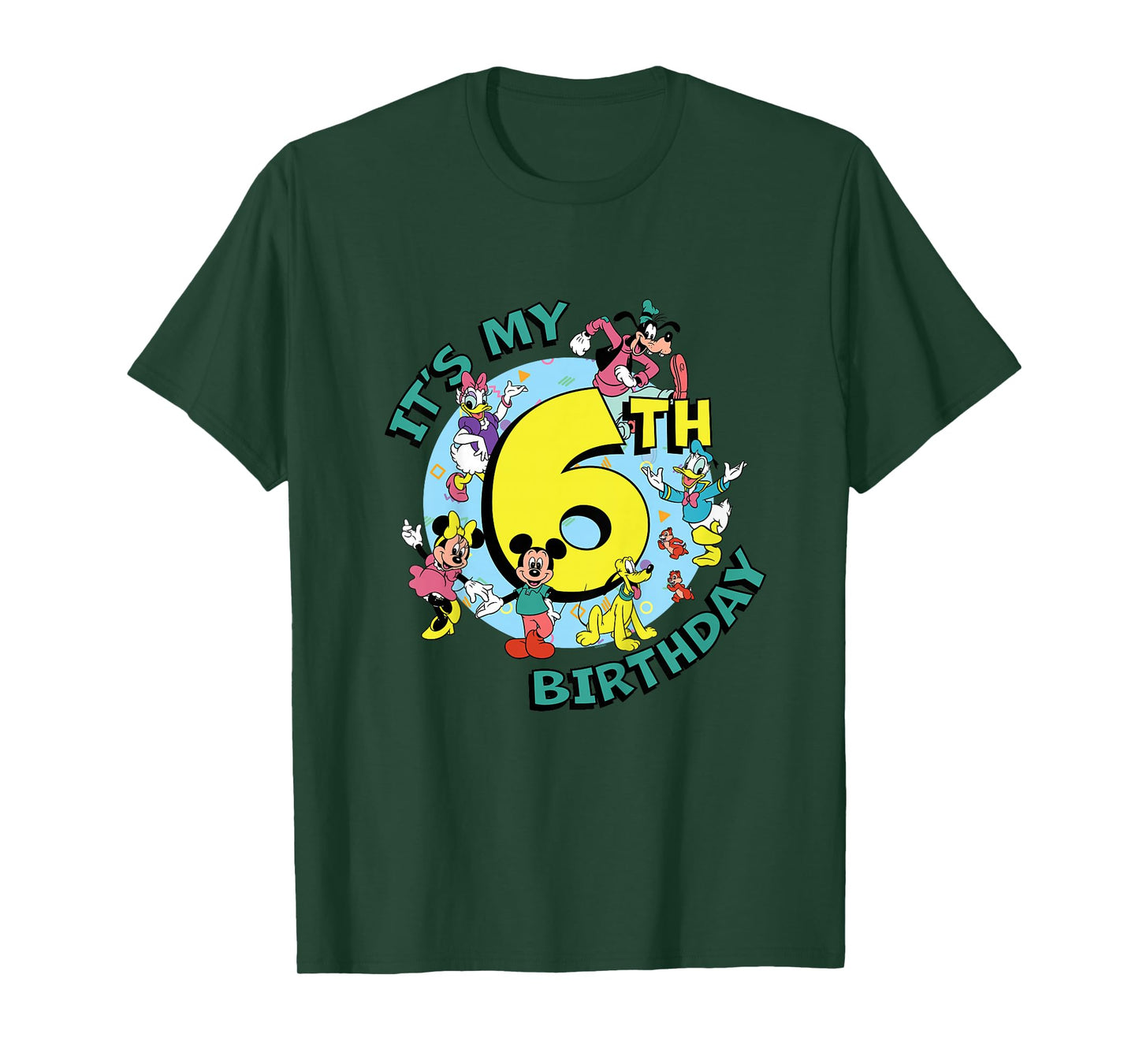 Disney Mickey and Friends It’s My Sixth 6th Birthday T-Shirt