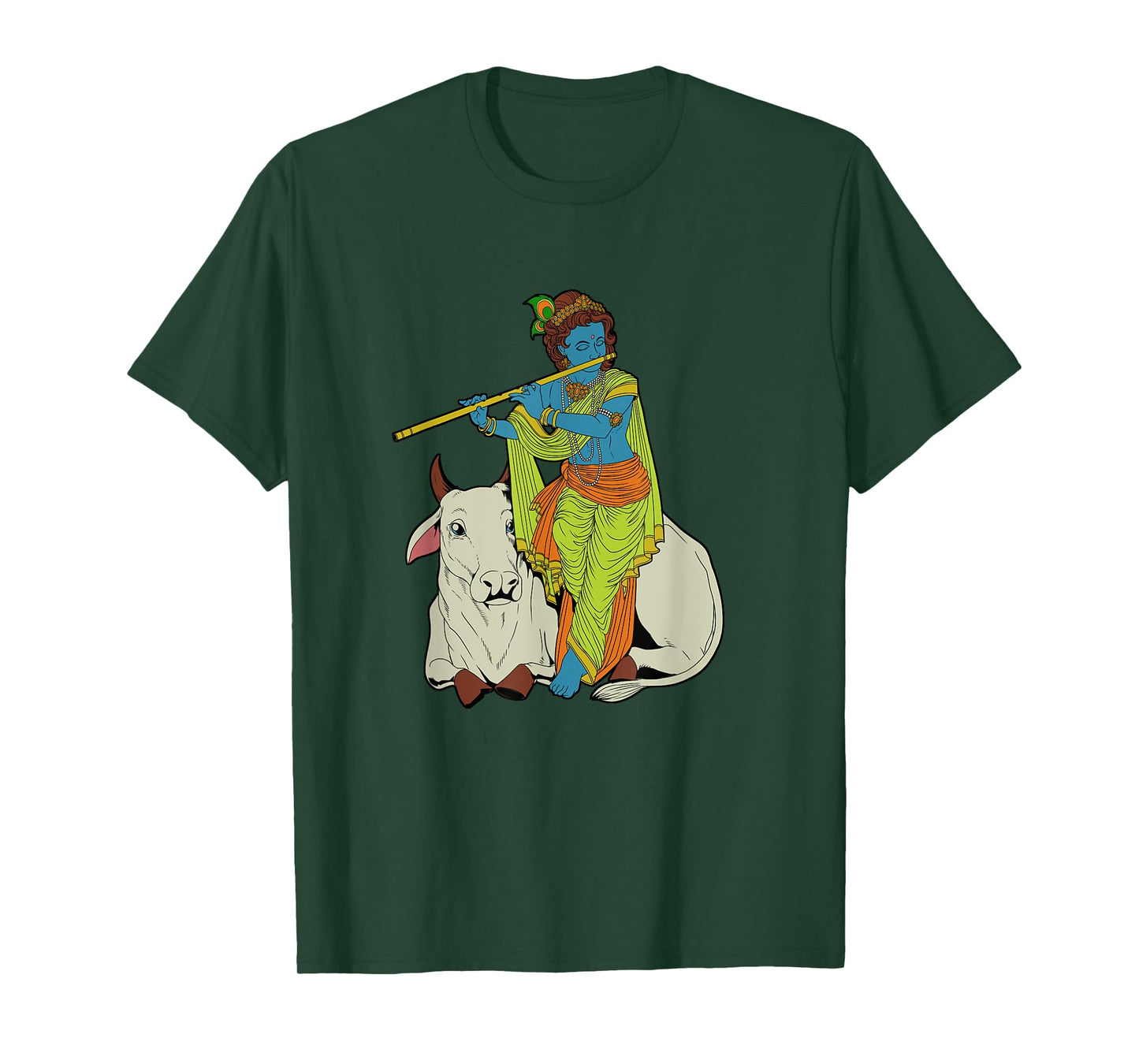 Hindu god - the blue flute player Krishna T-Shirt
