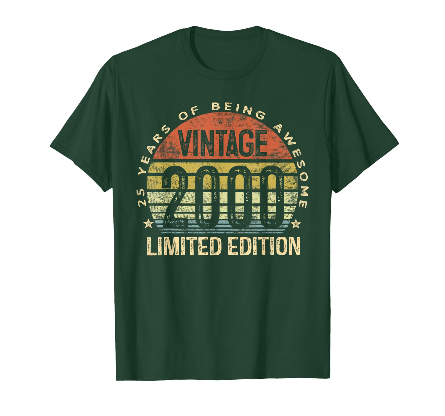Vintage 2000 Limited Edition 25-Year-Old Gifts 25th Birthday T-Shirt