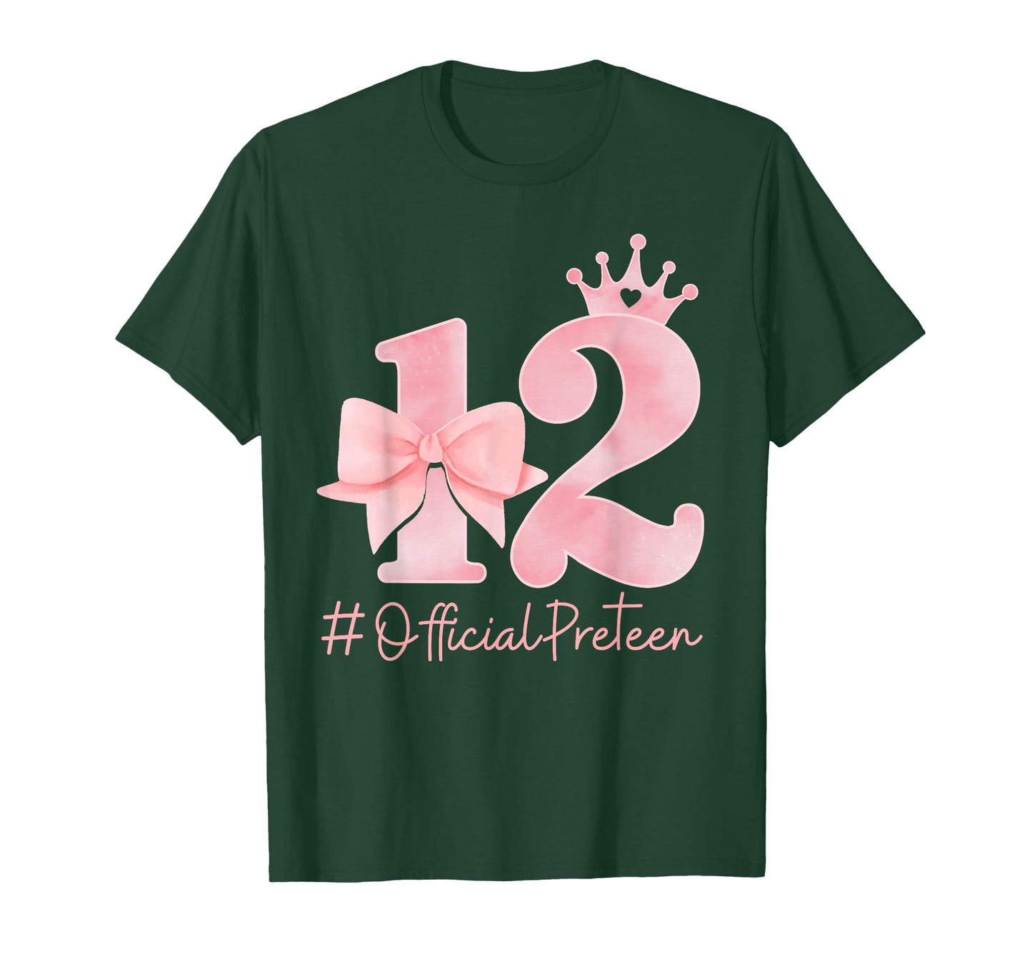 12 Official Pre-Teen 12th Birthday Girl Coquette 12 Year Old T-Shirt