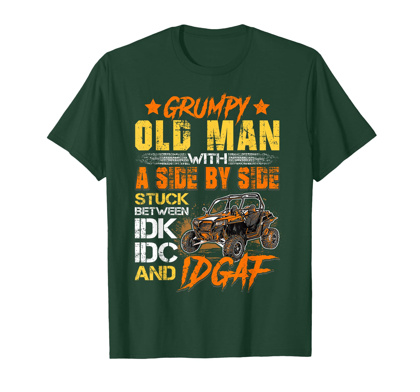 SXS UTV Grumpy Old Man With SIde By Side T-Shirt