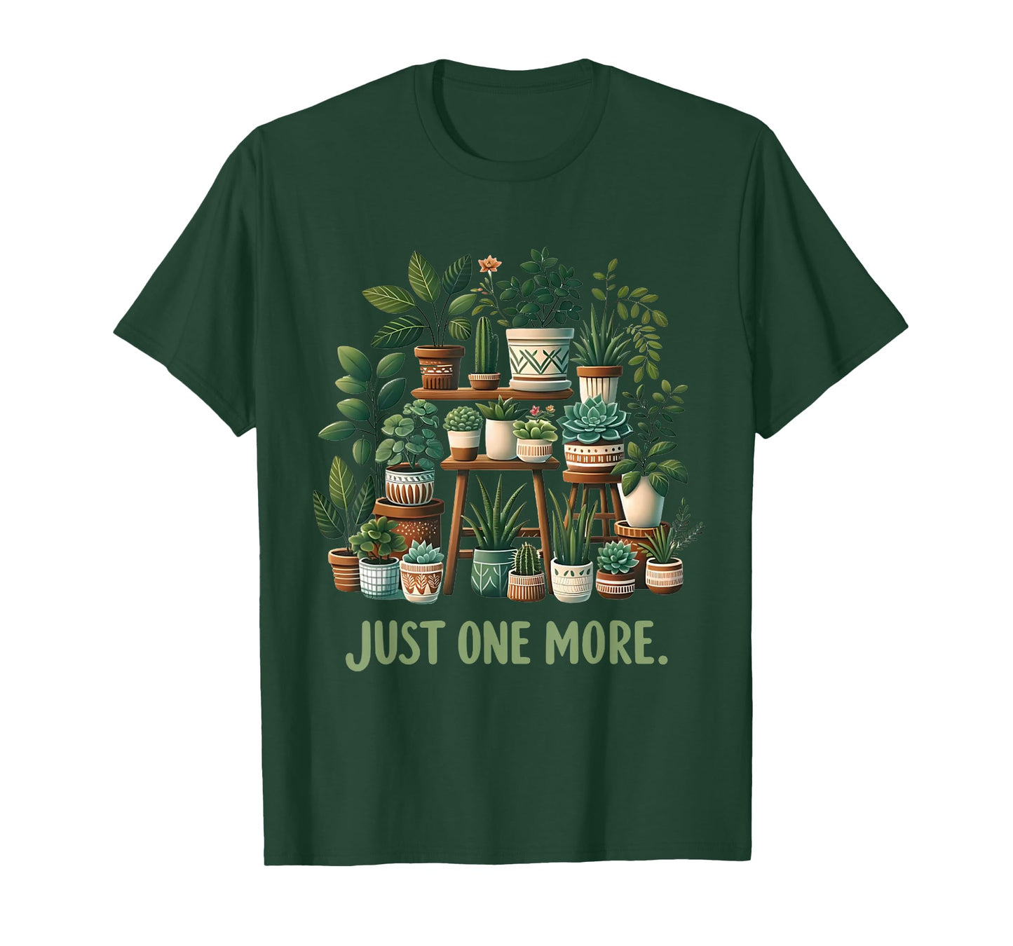 Just one more Funny Plant Lady Women Indoor Flower Floral T-Shirt