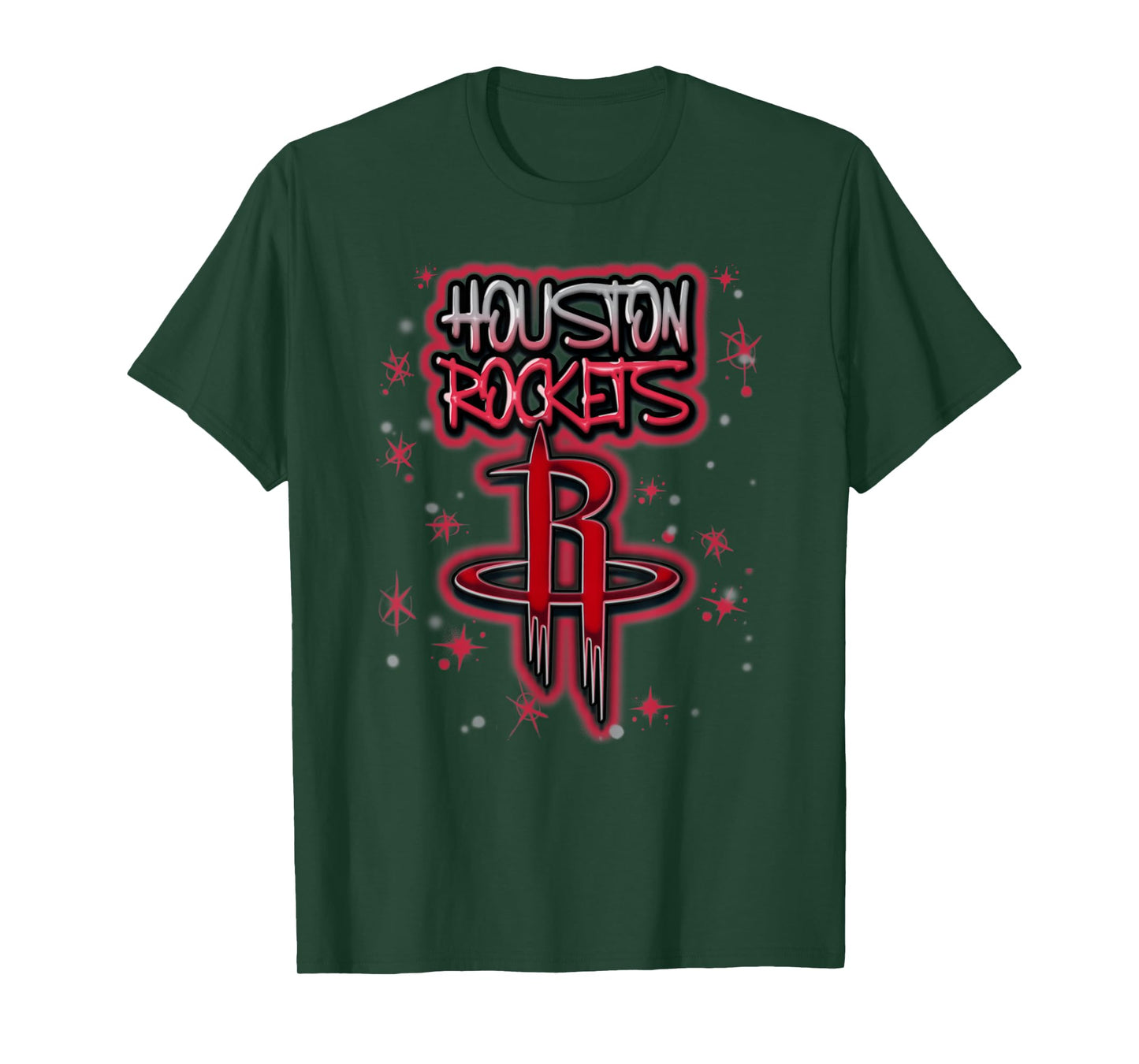 NBA Houston Rockets Airbrush Logo T-Shirt