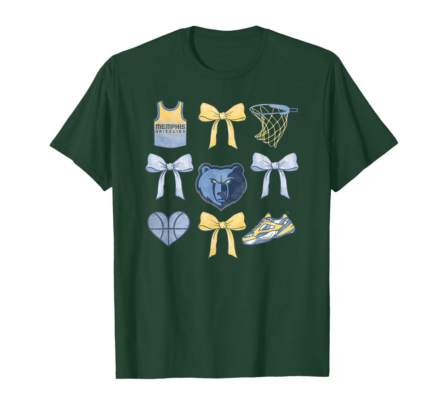 NBA Memphis Grizzlies Bow Grid T-Shirt