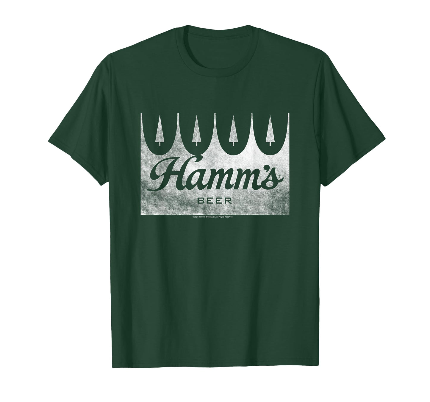 Hamm's Distressed Wood Sign Beer Badge T-Shirt