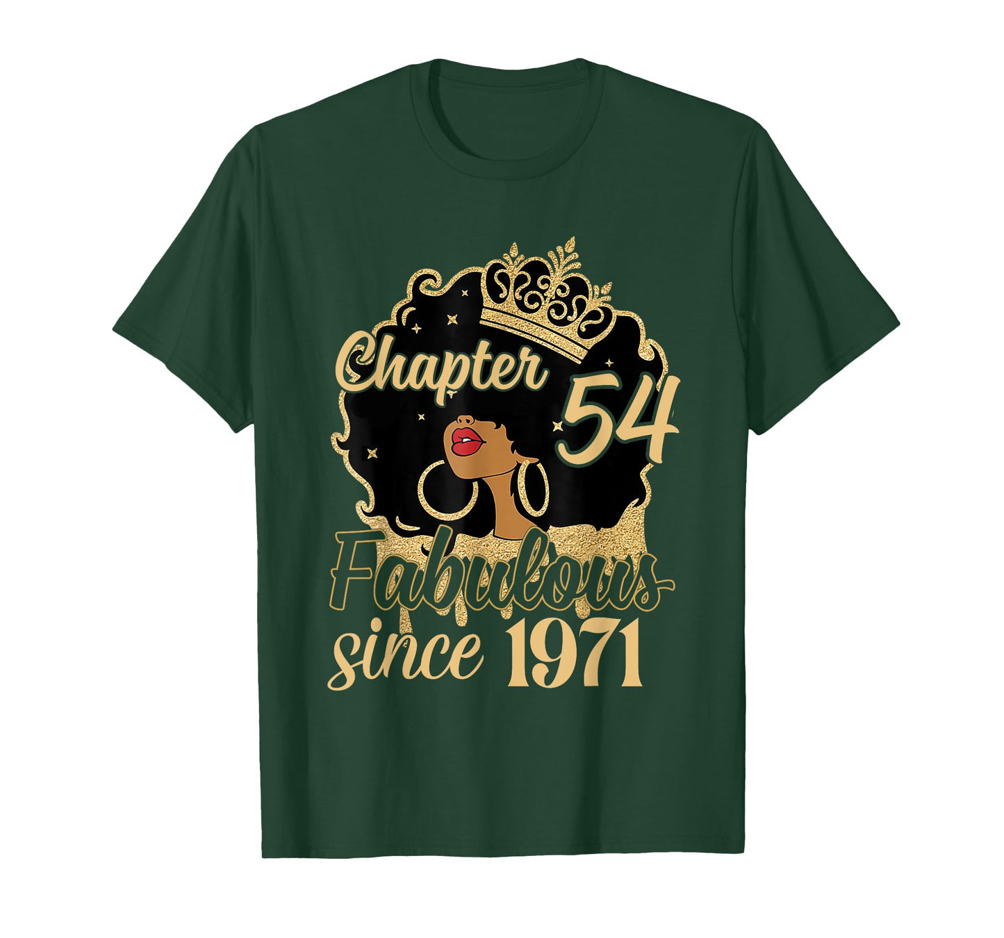 Chapter 54 Fabulous Since 1971 54th Birthday for Girls Women T-Shirt