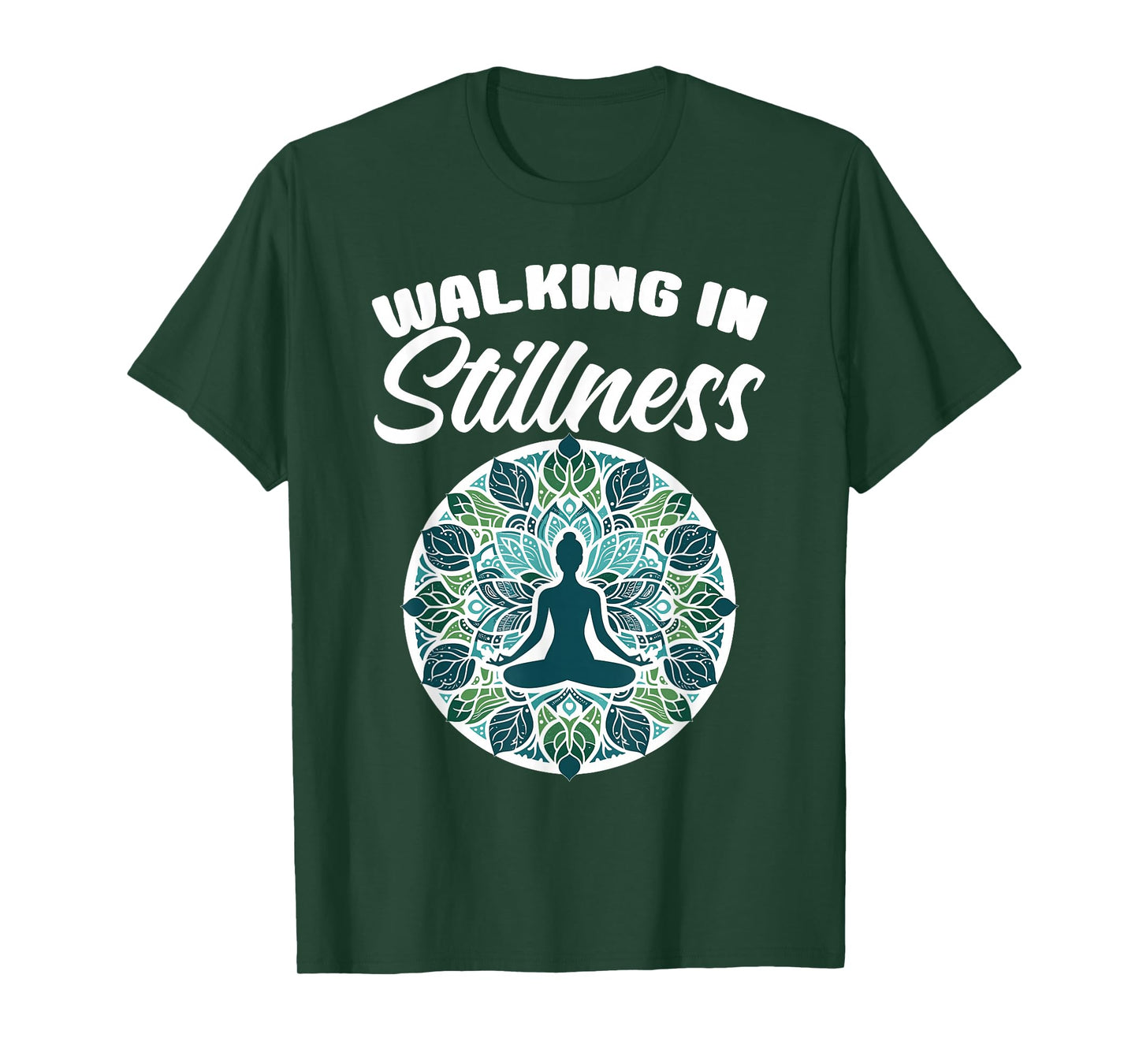 Walking in Stillness Meditation Yoga Lovers Instructor Yogi T-Shirt