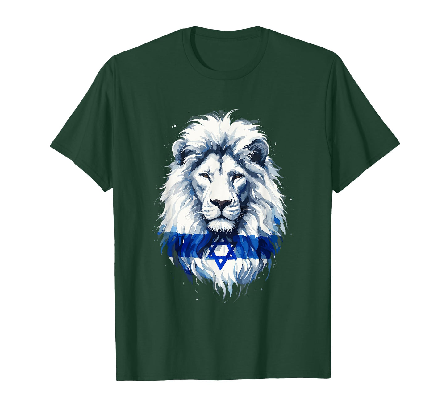 Jewish Israel Flag Lion David Star Yisrael Proud Israelites T-Shirt