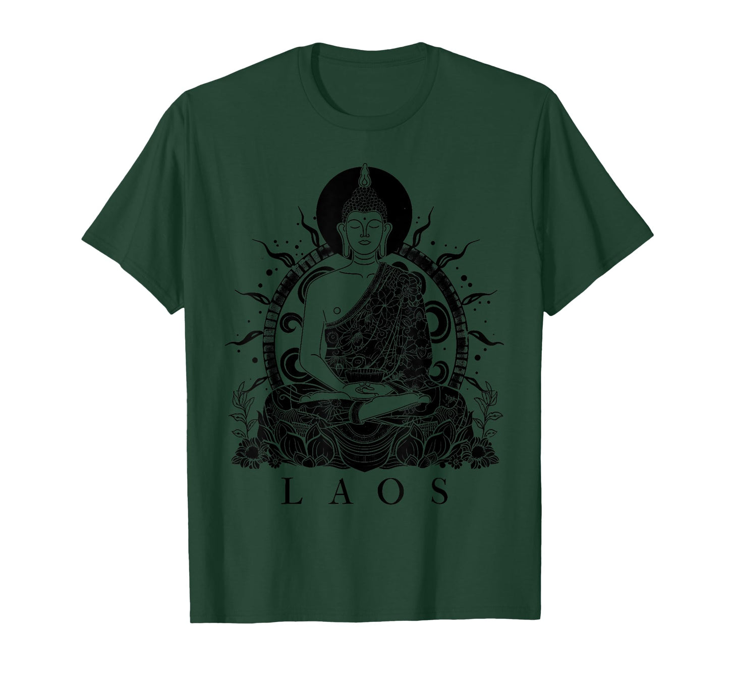 We Love Laos - Buddha Co. Laos Buddha Vintage Buddhist Souvenir T-Shirt