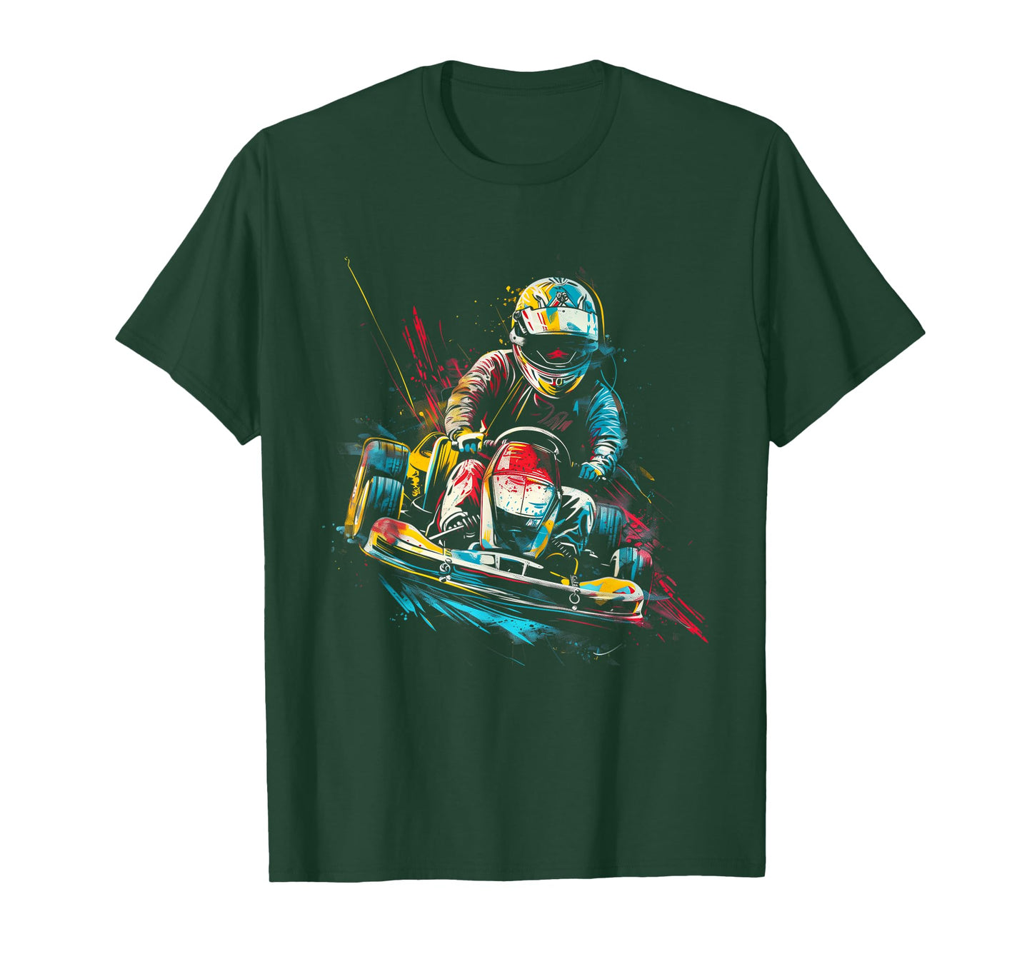 Go Kart Racing Boys Kids Racer T-Shirt