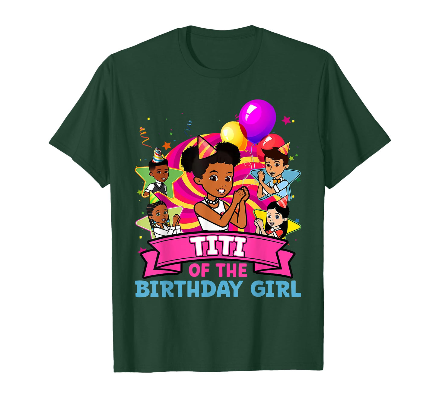 Titi the Birthday Girl Party Pink Doll Family Decorations T-Shirt