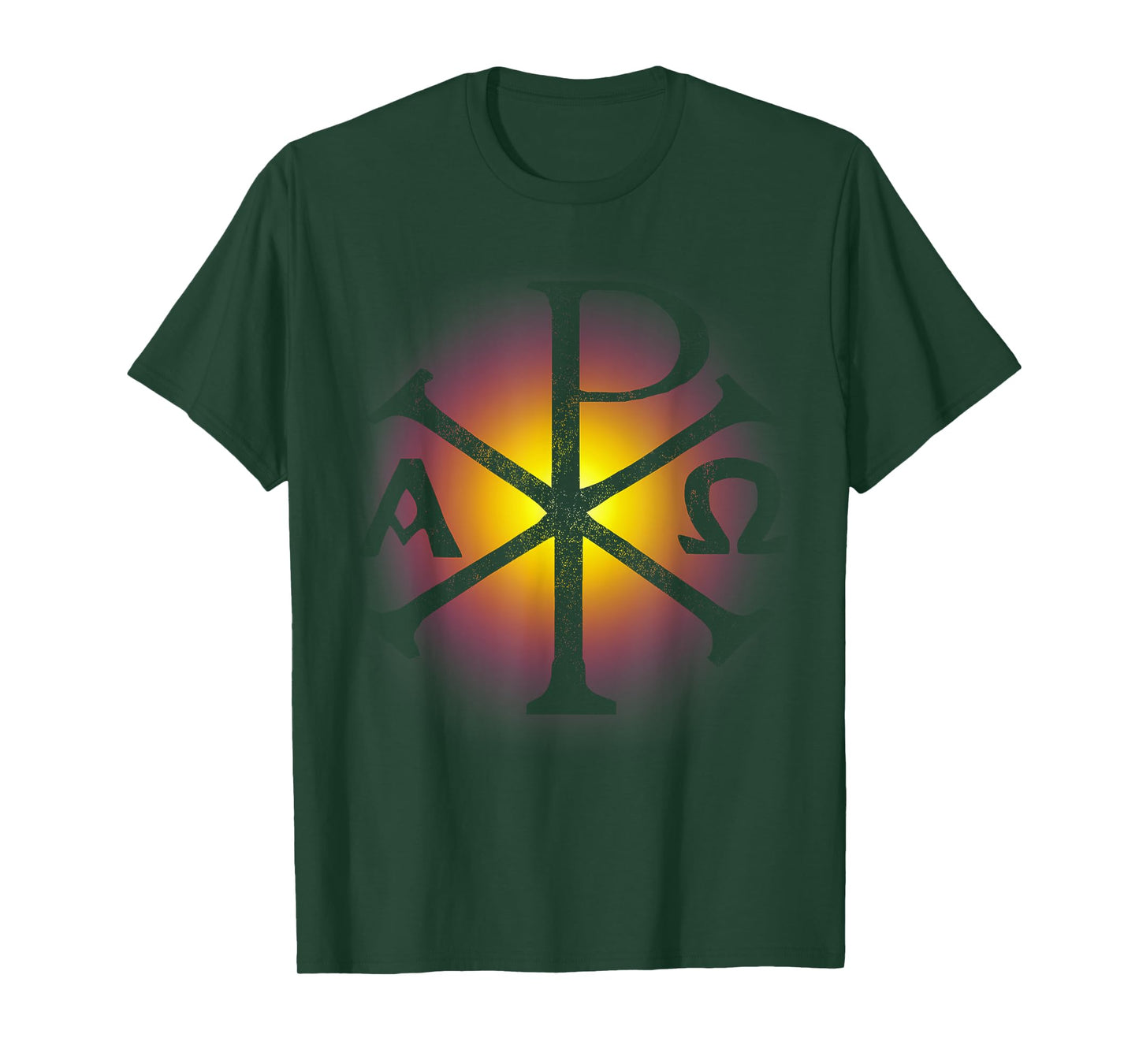 Chi Rho Tshirt - Christian Symbol Shirt for Church