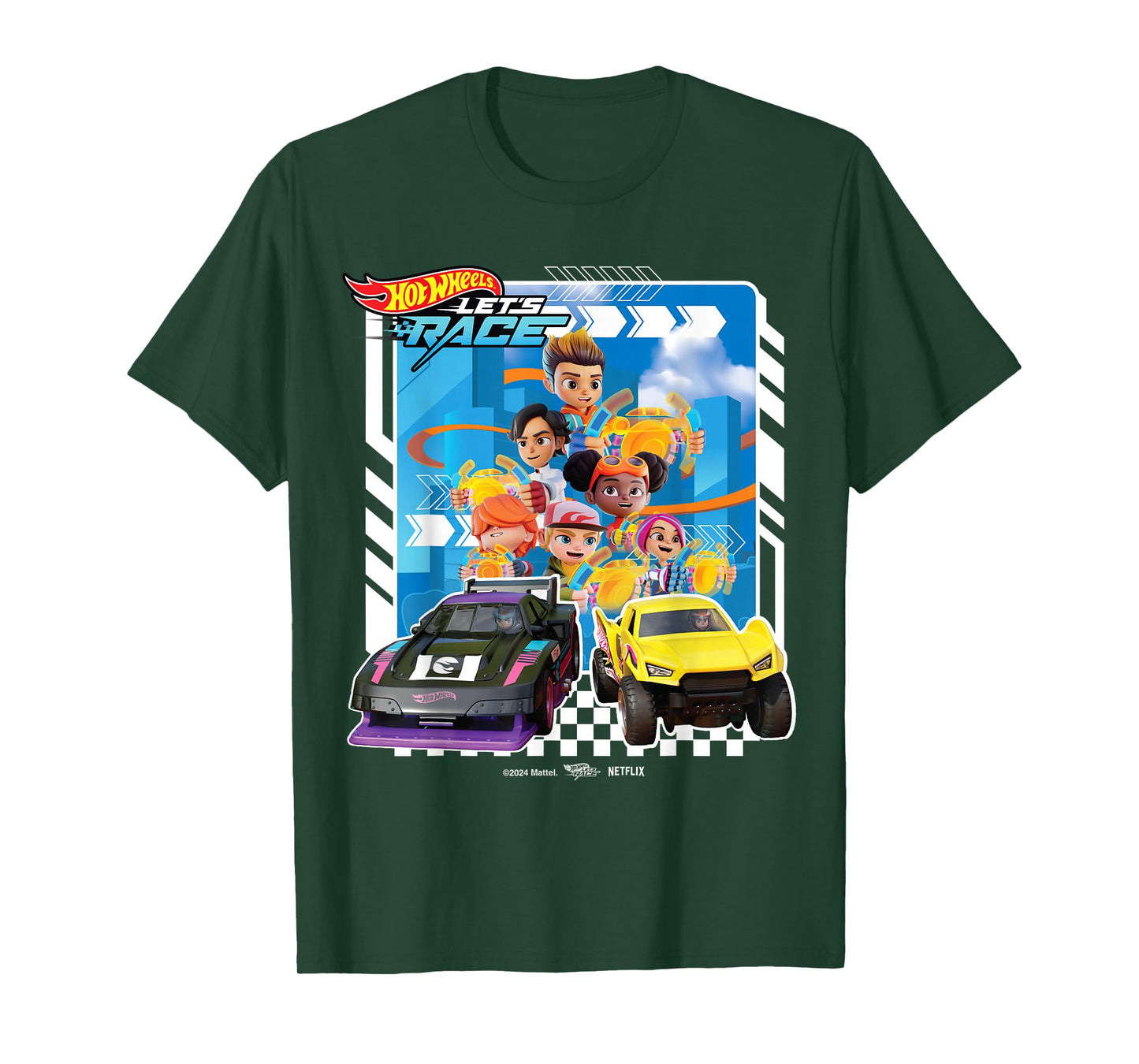 Hot Wheels Let's Race - Coop Spark Mac Brights Axle Sidecar T-Shirt