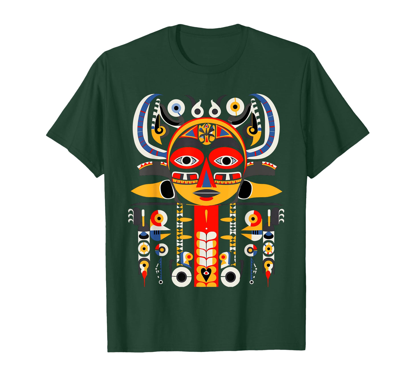 Totem Pole in Pacific Northwest Coastal Art Style T-Shirt