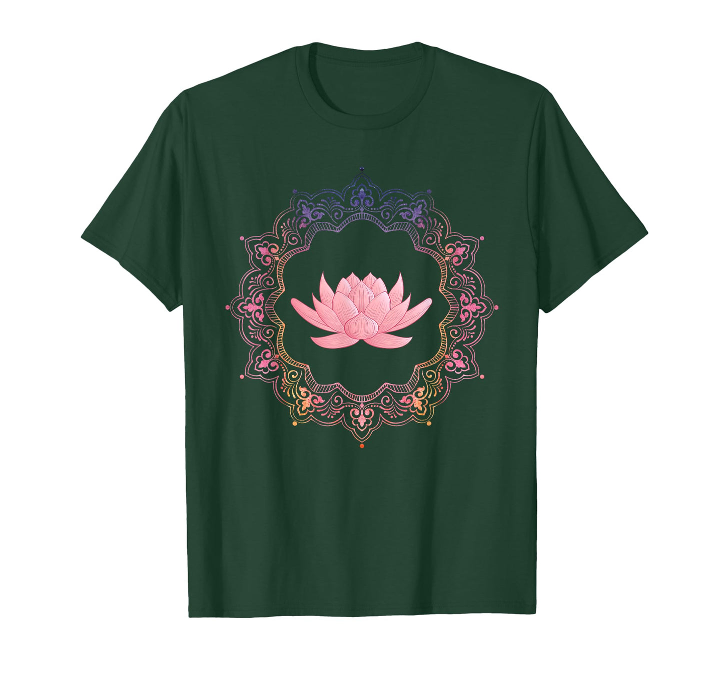 Lotus Mandala Circle | Spiritual Yoga T-Shirt