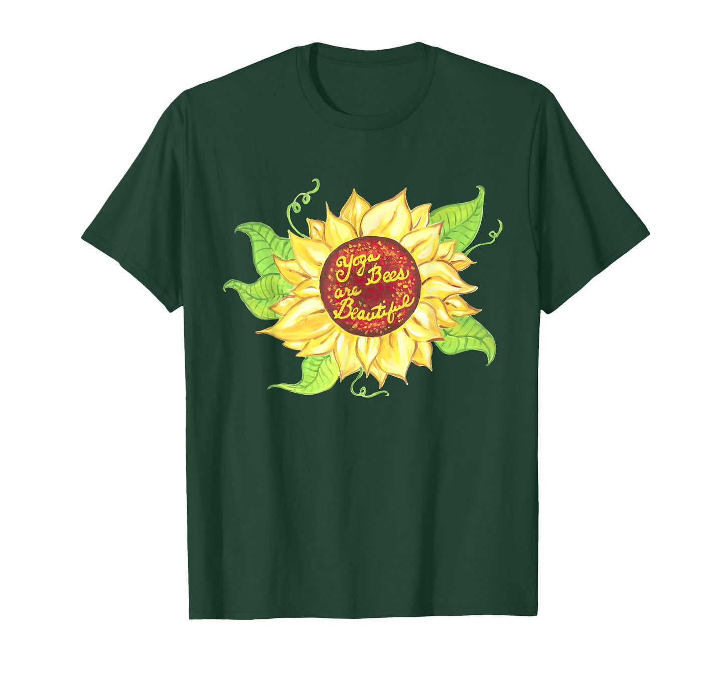 Yoga Bees Sunflower T-Shirt