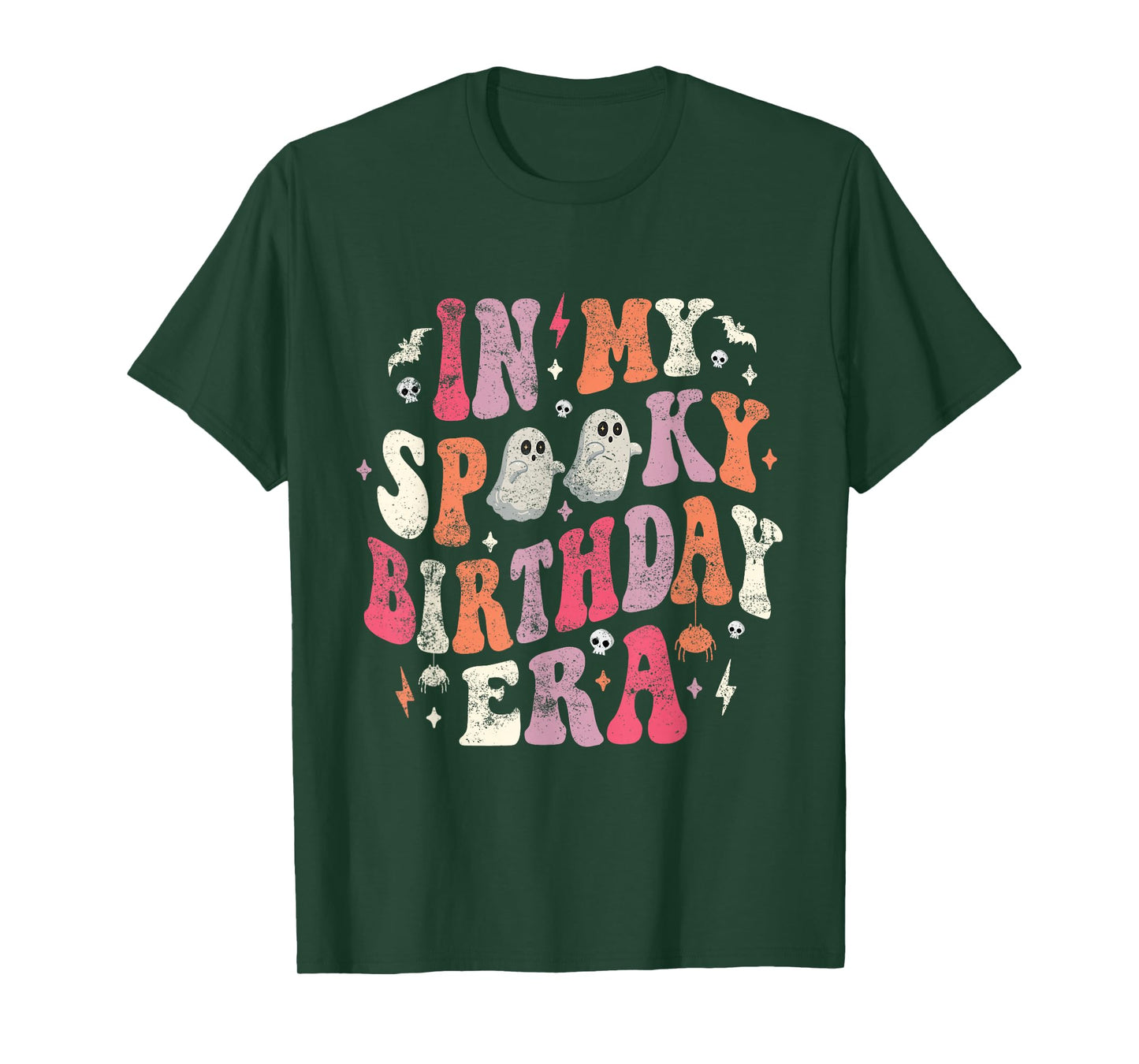 In My Spooky Birthday Era Funny Spooky Halloween Birthday T-Shirt