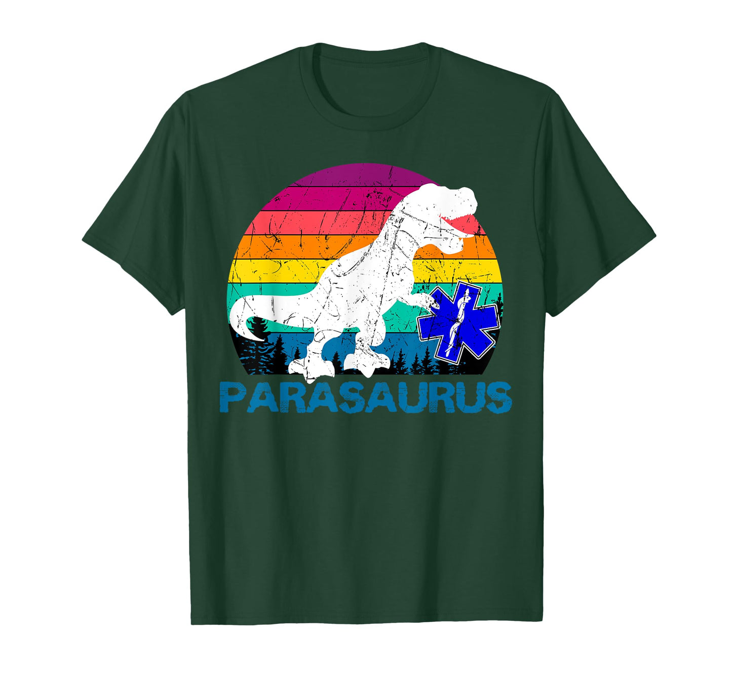 Paramedic Retro Vintage T-Rex Emergency Medical Technician T-Shirt