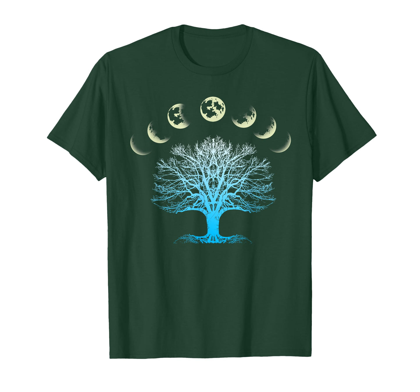 Tree Of Life Spiritual Shirt Moonphases for Yoga T-Shirt