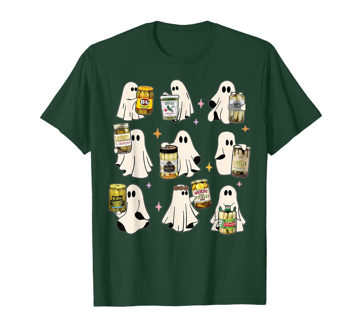Ghost Canned Pickles Cute Ghost Pickle Jar Canning Season T-Shirt