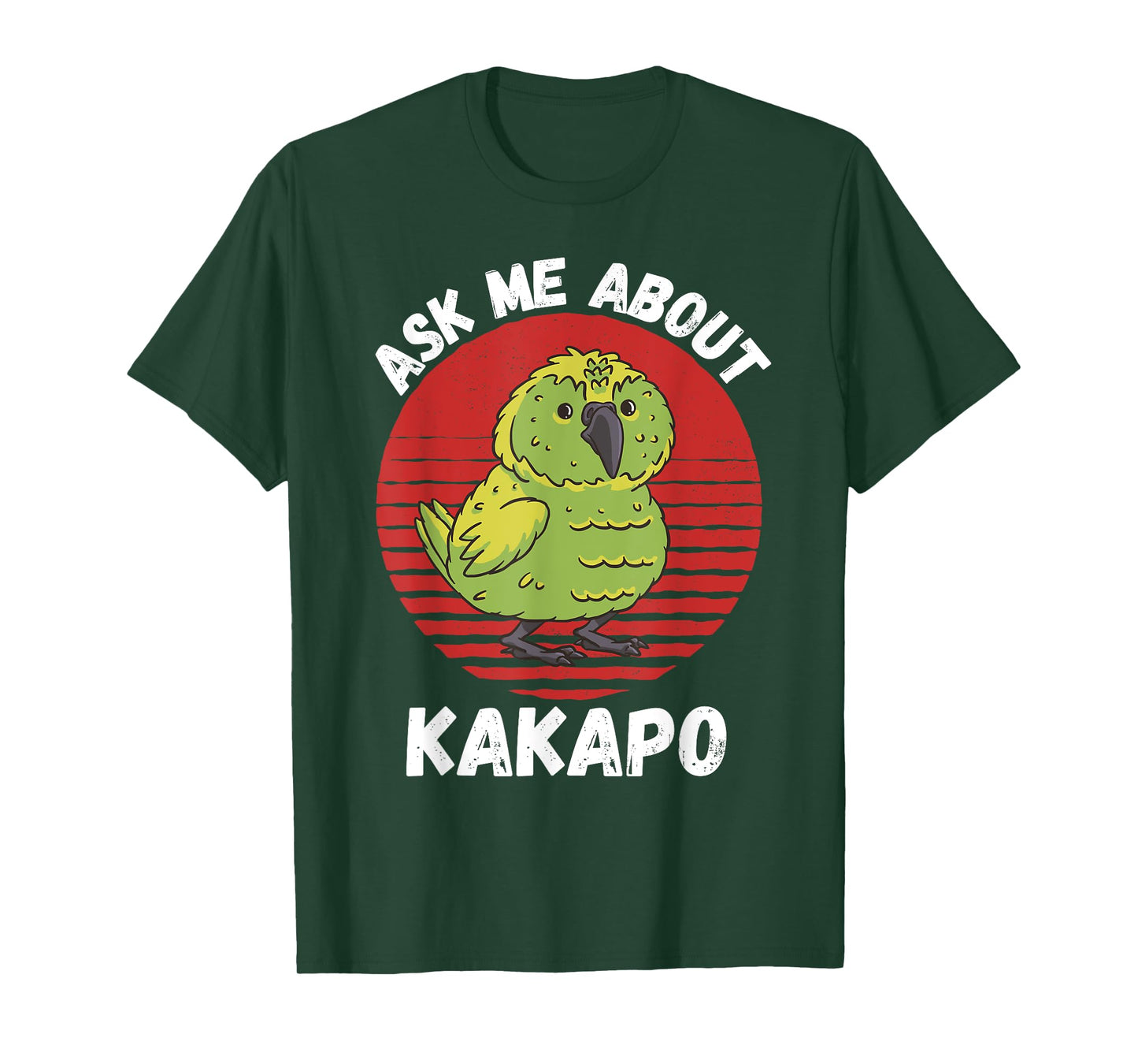Retro Kakapo Ask Me About Kakapo Bird Lover T-Shirt