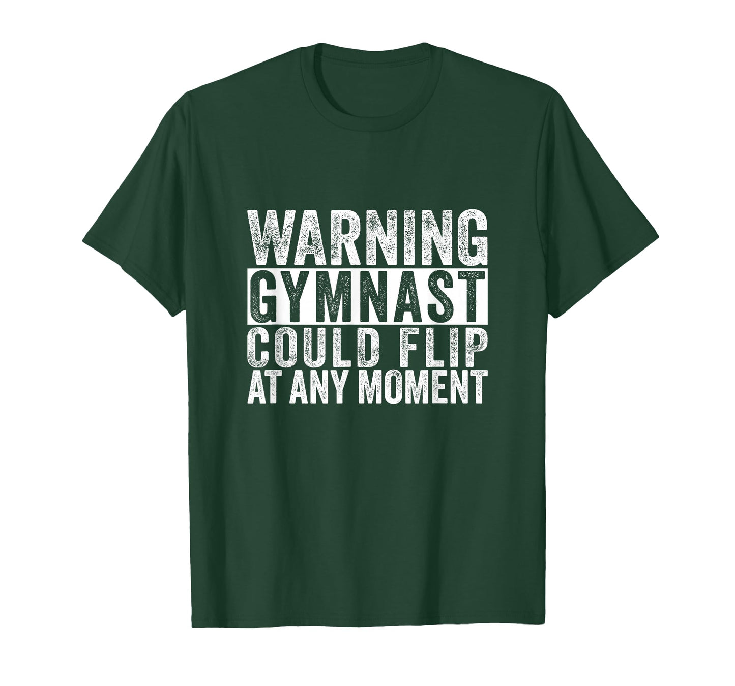 Warning Gymnast Could Flip Funny Boys Gymnastics T-Shirt