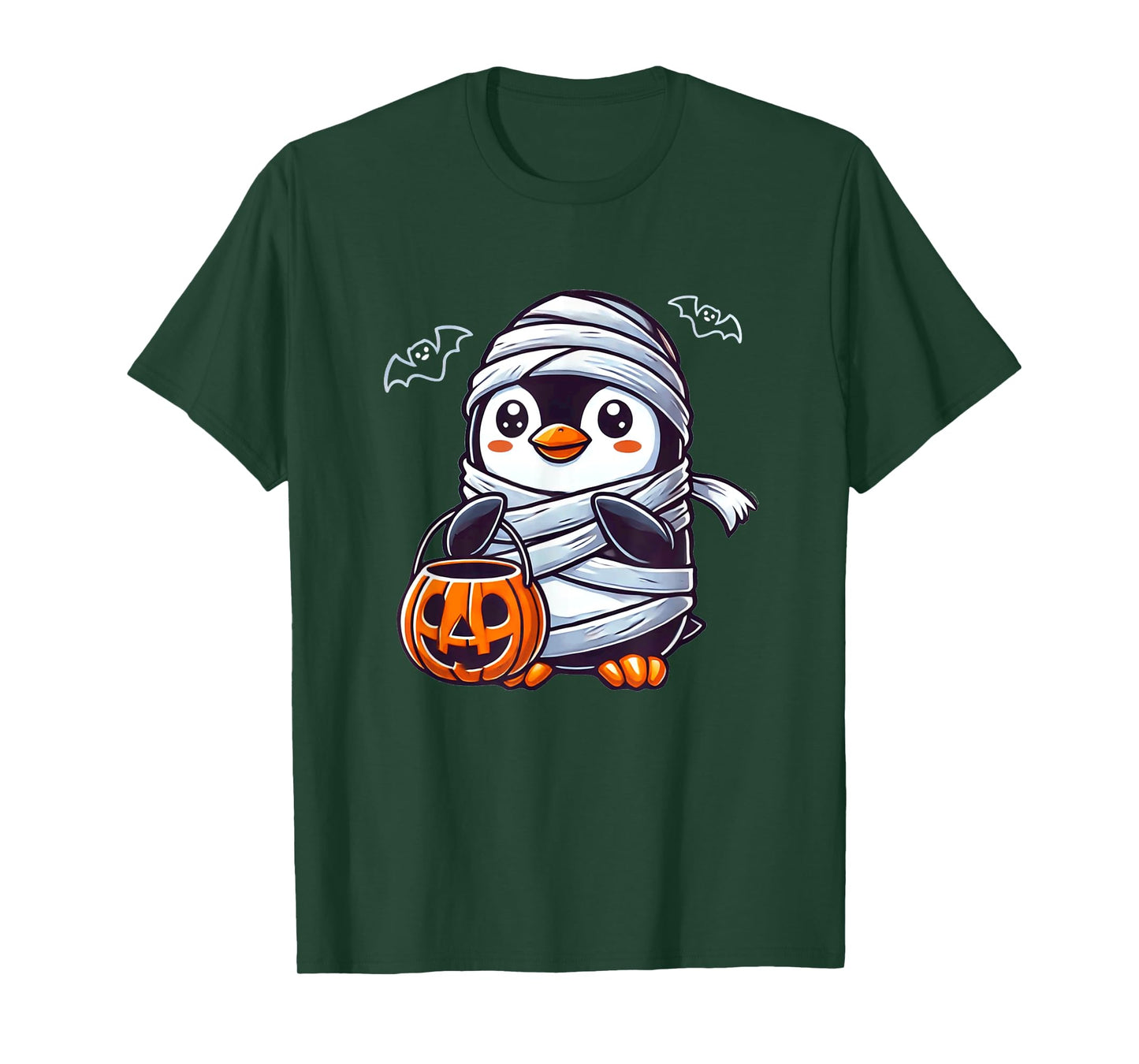 Penguin Halloween Mummy Kids Women Men Penguin T-Shirt