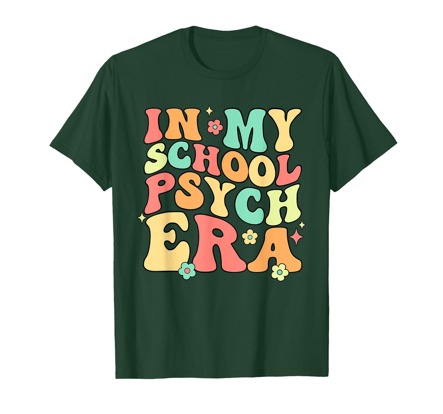 In My School Psych Era Psychologist Psychology Retro Groovy T-Shirt