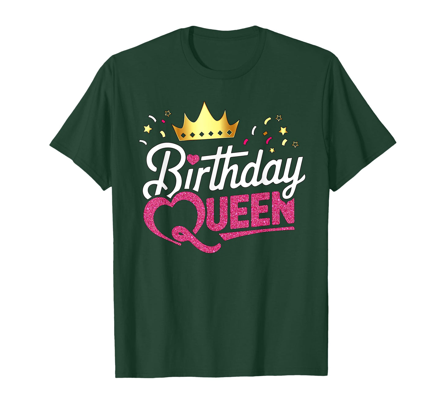 Birthday Queen Crown Graphic Birthday Vibes Birthday Queen T-Shirt