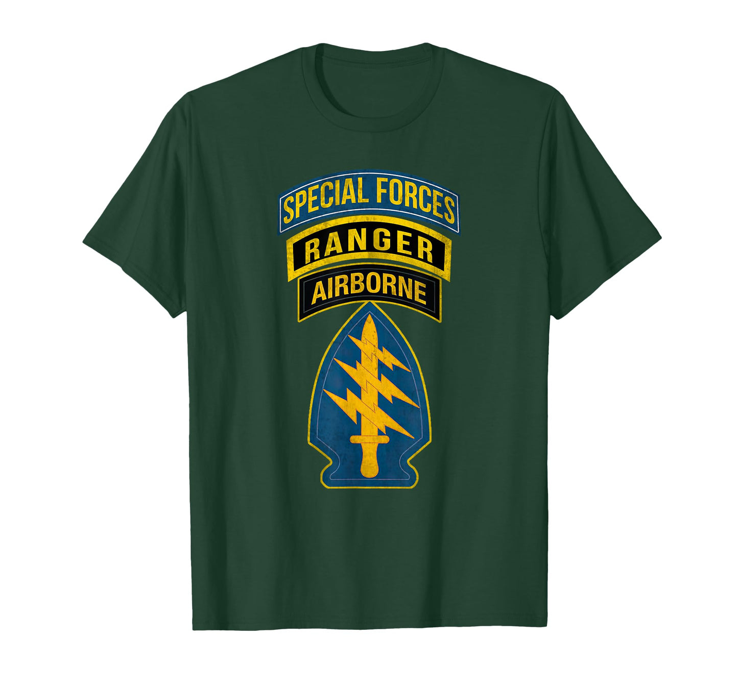1st Special Forces Command Airborne Ranger Military Veteran T-Shirt
