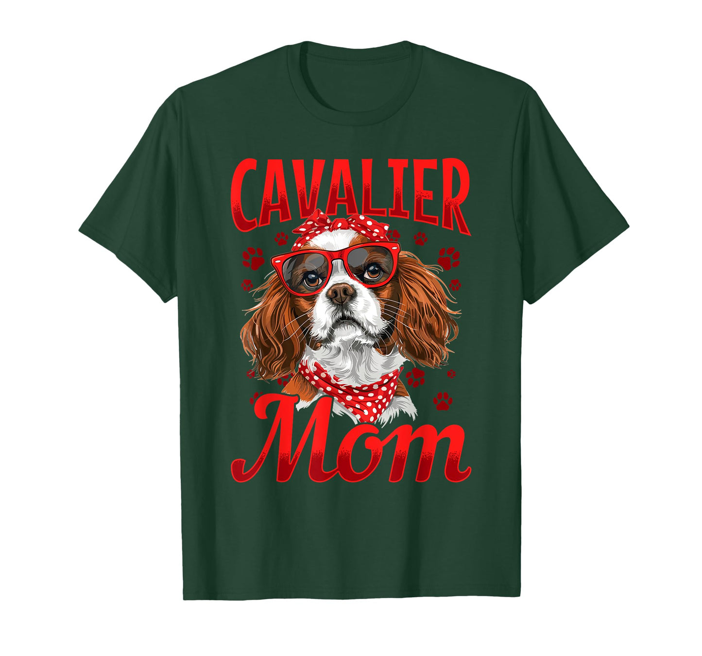 Cavalier King Charles Spaniel Dog Breed Cavalier Mom T-Shirt for Men Women Kids