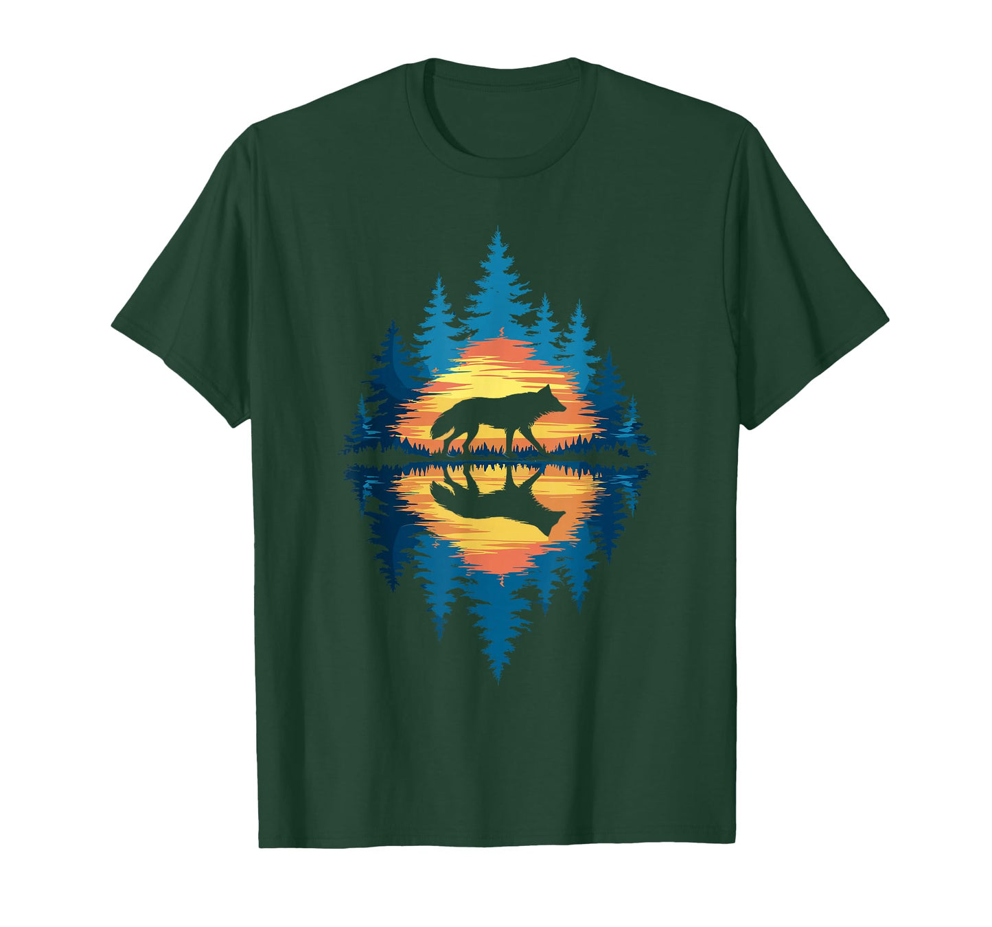 Wolf Forest Nature Wildlife Outdoor Men Women Kids Boys T-Shirt
