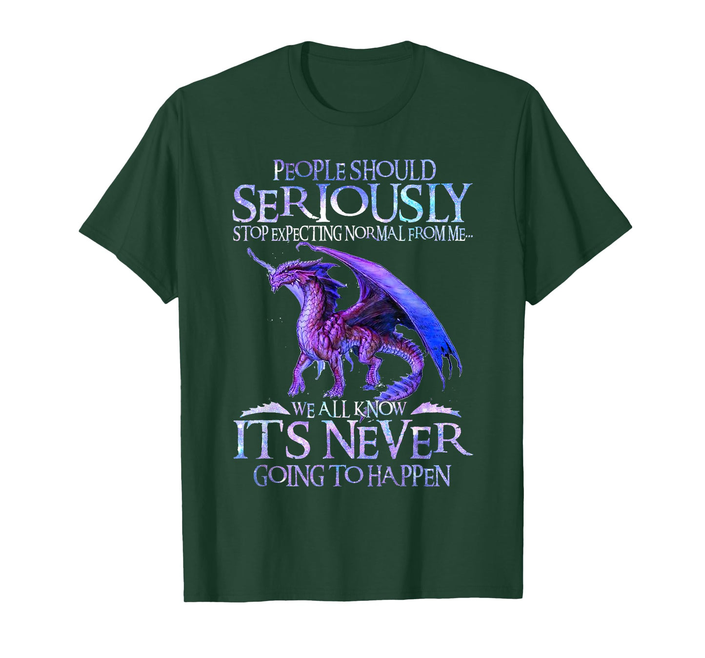 Cute Dragon Seriously Dragon For Women and Girls Funny T-Shirt