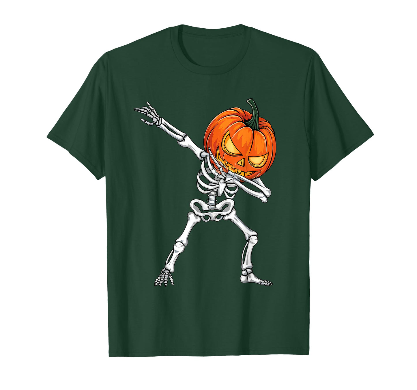 Dabbing Pumpkin Skeleton Halloween Dab Boys Teen Toddler Kid T-Shirt