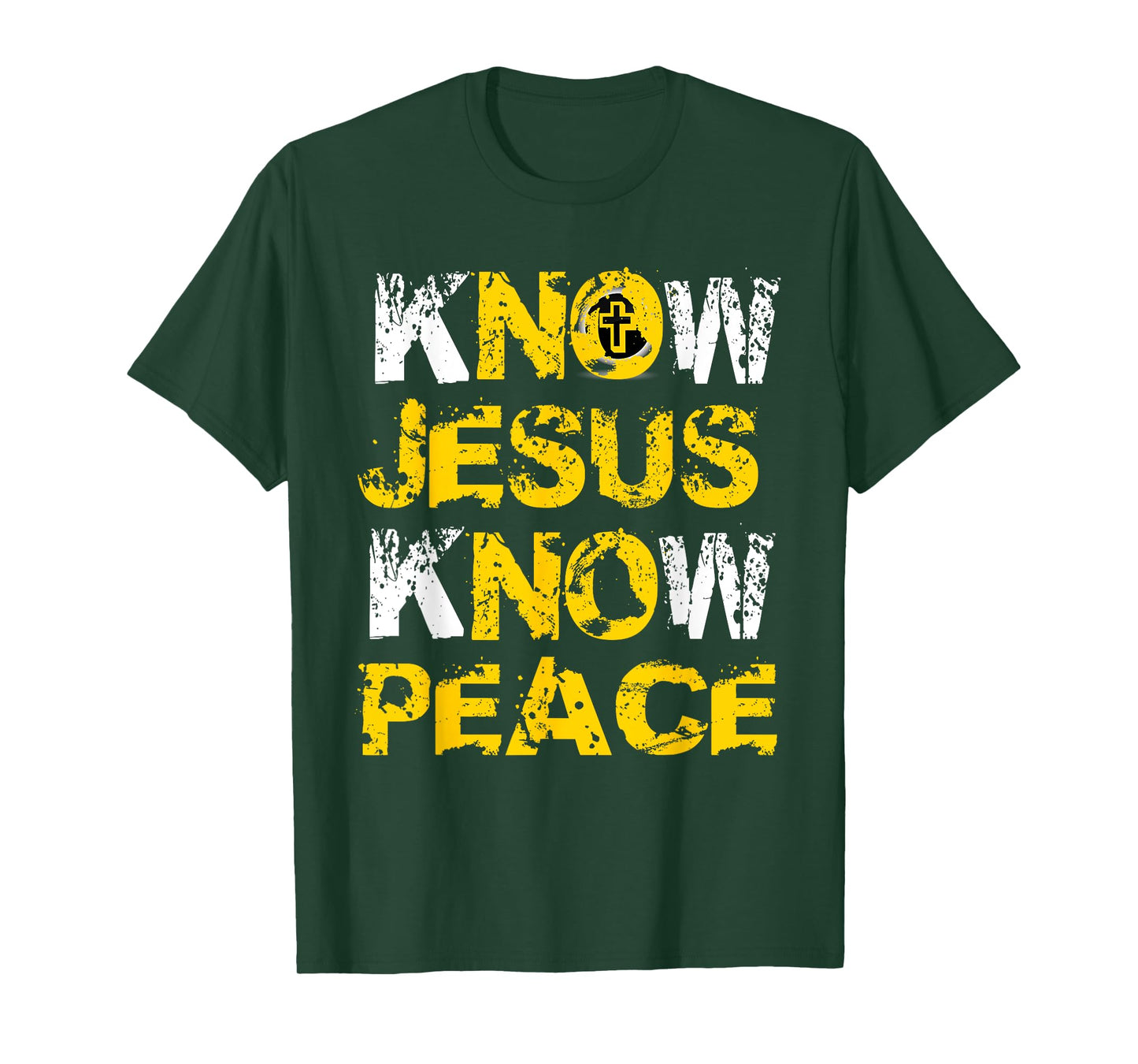 Know (No) Jesus Know (No) Peace Christian Love Yellow Shirt T-Shirt