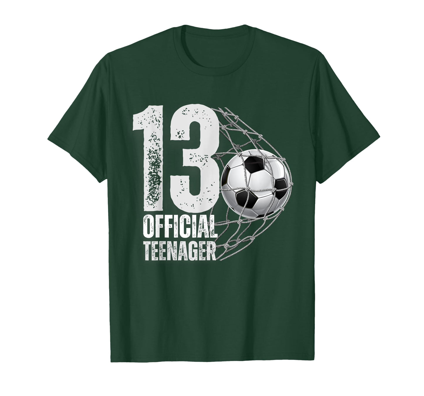 13 Years Official Teenager Soccer 13th Birthday Boys Girls T-Shirt