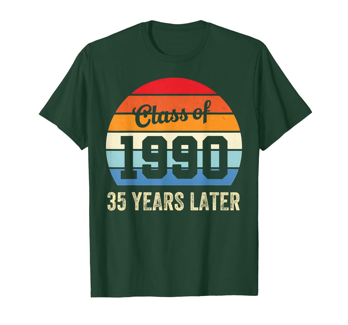 Vintage Class Of 1990 35 Years Later Reunion 35th Graduation T-Shirt