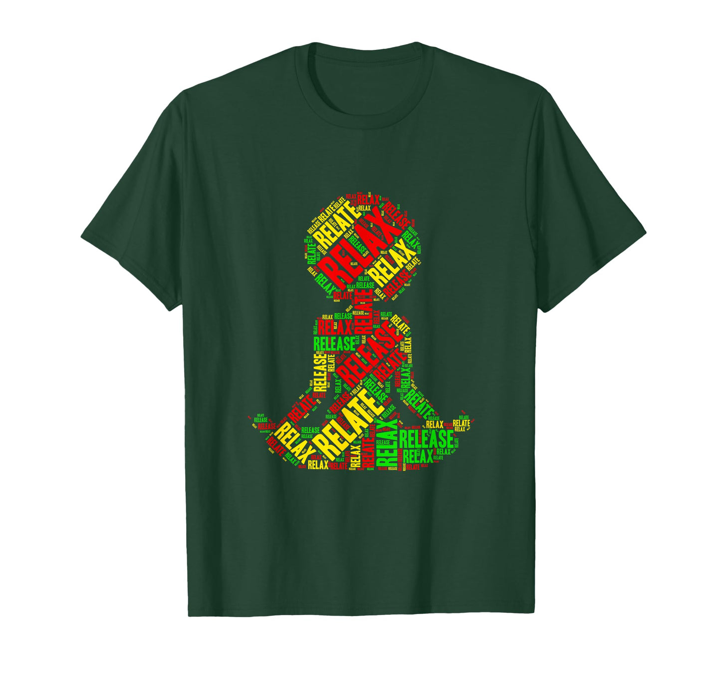 Relax, Relate, Release Afro Yoga T-Shirt